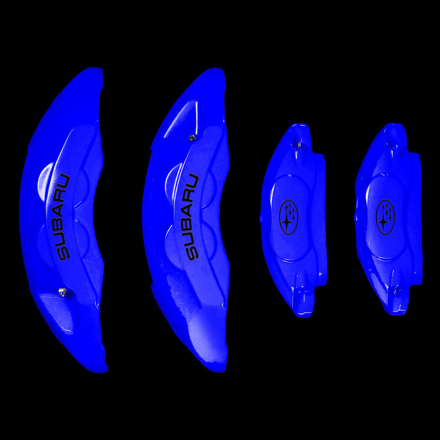 Custom Brake Caliper Covers for Subaru in Blue Color – Set of 4 + Warranty