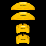 Custom Brake Caliper Covers for Genesis in Yellow Color – Set of 4 + Warranty