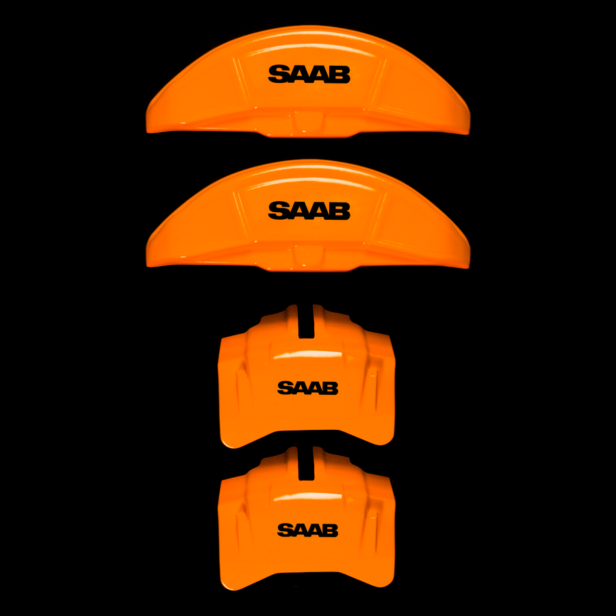 Custom Brake Caliper Covers for Saab in Orange Color – Set of 4 + Warranty
