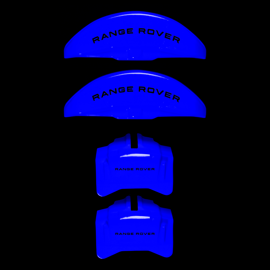 Custom Brake Caliper Covers for Land Rover in Blue Color – Set of 4 + Warranty
