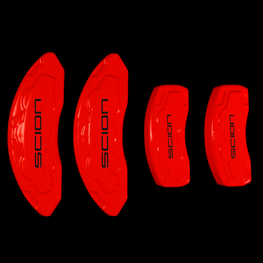 Custom Brake Caliper Covers for Scion in Red Color – Set of 4 + Warranty