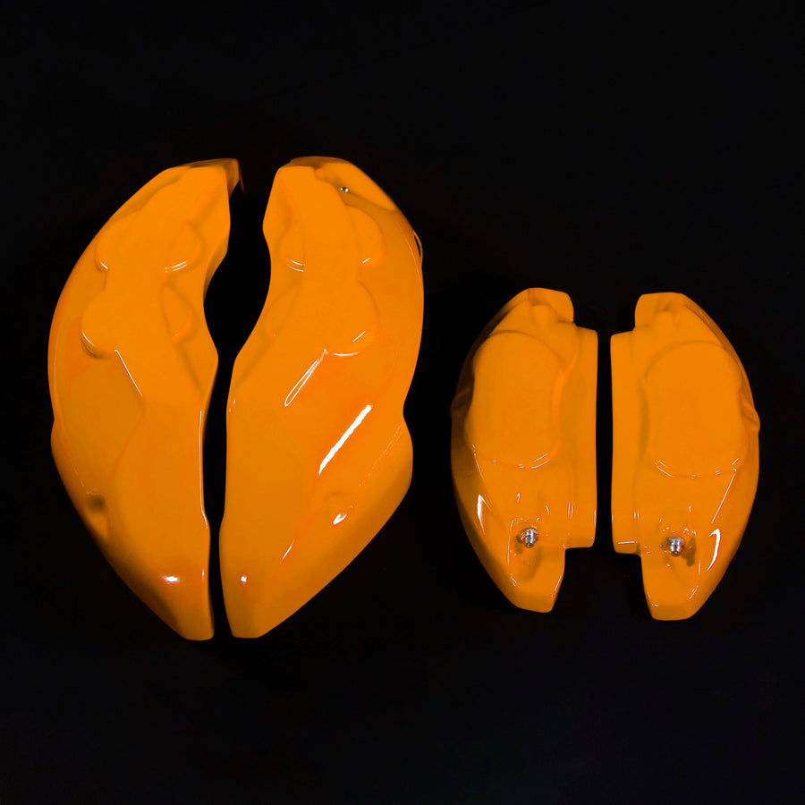 Custom Brake Caliper Covers for BMW – M Style in Orange Color – Set of 4 + Warranty
