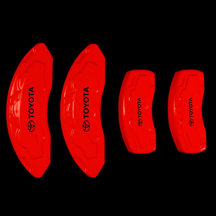 Custom Brake Caliper Covers for Toyota in Red Color – Set of 4 + Warranty