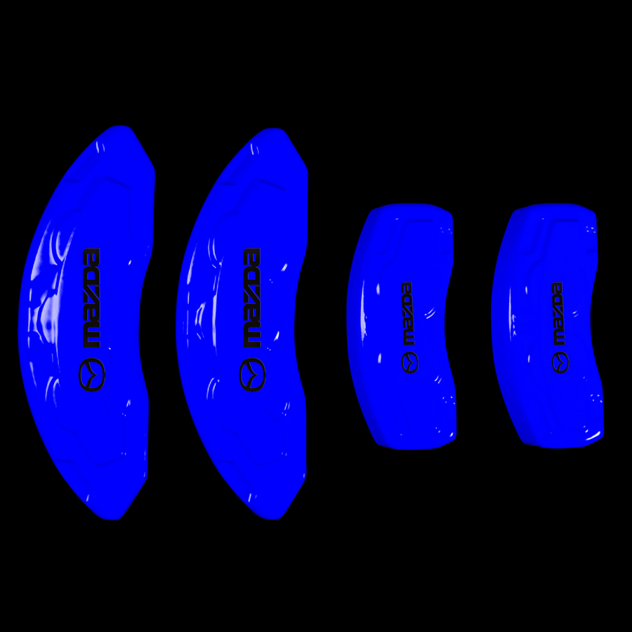 Custom Brake Caliper Covers for Mazda in Blue Color – Set of 4 + Warranty