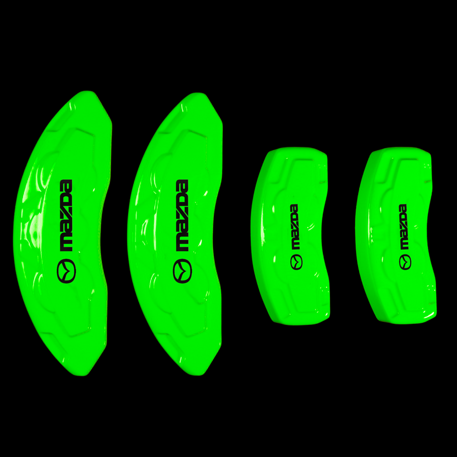 Custom Brake Caliper Covers for Mazda in Green Color – Set of 4 + Warranty