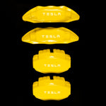 Brake Caliper Covers for Tesla Model X 2021-2023 in Yellow Color – Set of 4 + Warranty