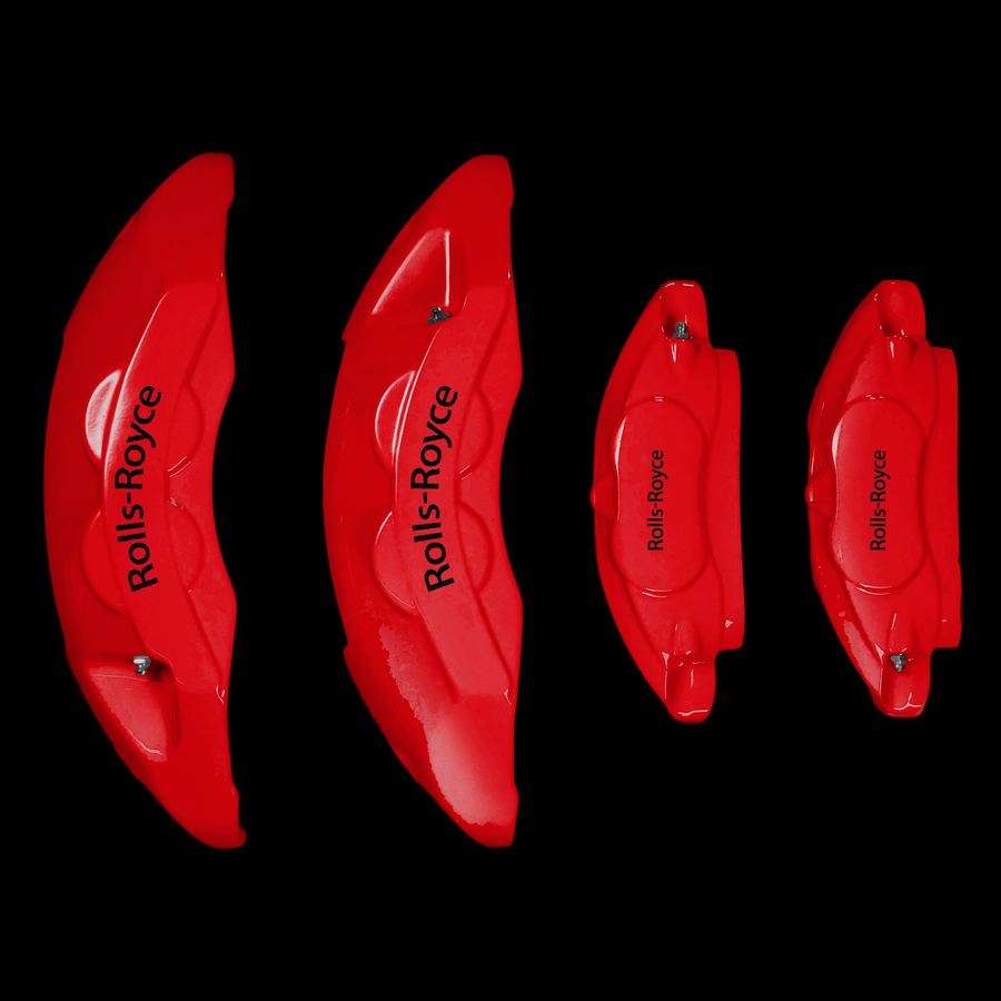 Custom Brake Caliper Covers for Rolls-Royce in Red Color – Set of 4 + Warranty