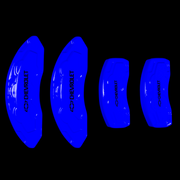Custom Brake Caliper Covers for Chevrolet in Blue Color – Set of 4 + Warranty
