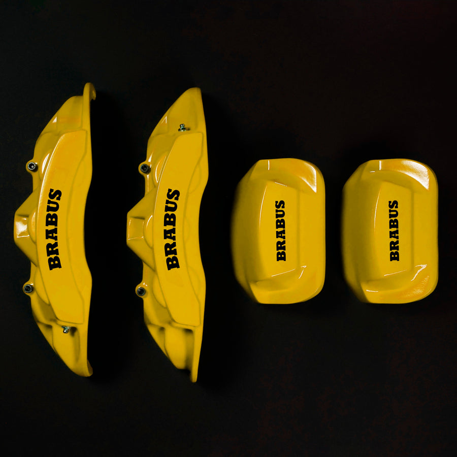 Brake Caliper Covers for Mercedes-Benz G550 2018-2024 – Brabus in Yellow Color – Set of 4 + Warranty