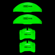 Custom Brake Caliper Covers for Audi in Green Color – Set of 4 + Warranty