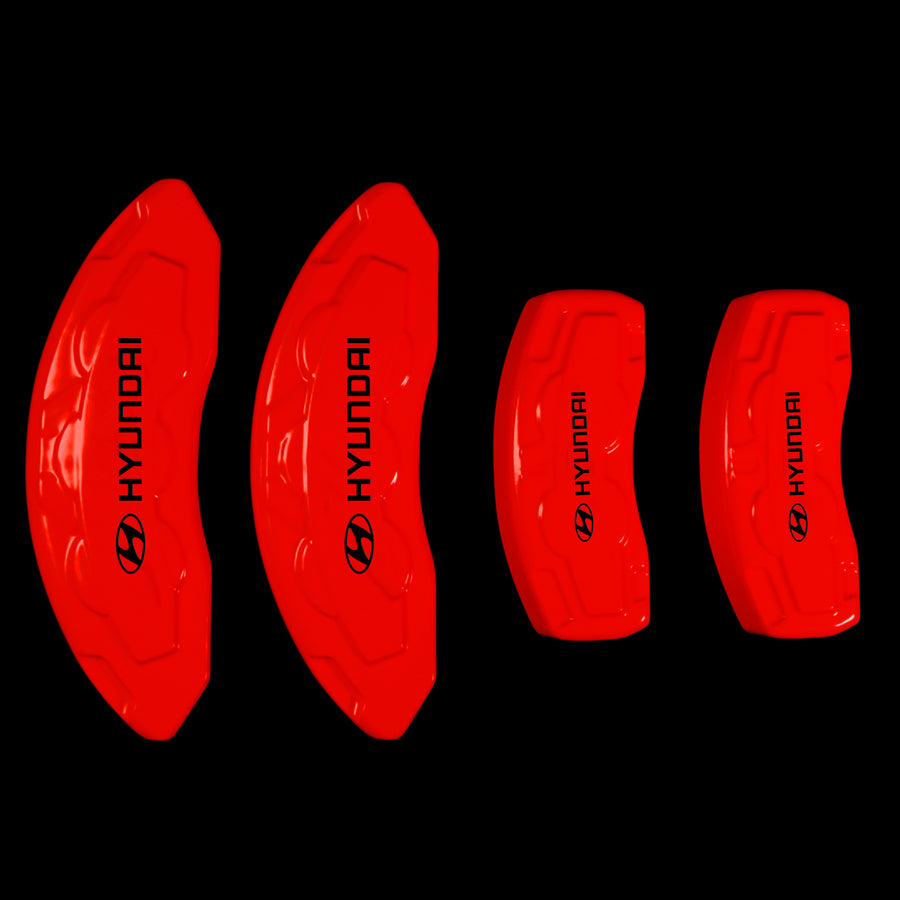 Custom Brake Caliper Covers for Hyundai in Red Color – Set of 4 + Warranty