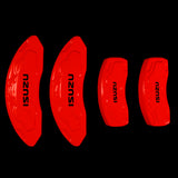 Custom Brake Caliper Covers for Isuzu in Red Color – Set of 4 + Warranty