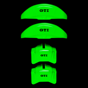 Custom Brake Caliper Covers for Volkswagen in Green Color – Set of 4 + Warranty
