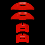 Custom Brake Caliper Covers for Saab in Red Color – Set of 4 + Warranty