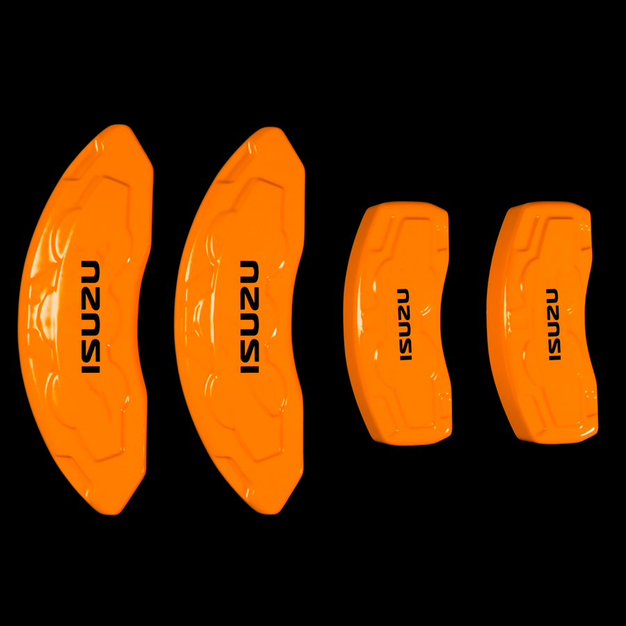 Custom Brake Caliper Covers for Isuzu in Orange Color – Set of 4 + Warranty