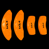 Custom Brake Caliper Covers for Kia in Orange Color – Set of 4 + Warranty