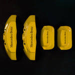 Custom Brake Caliper Covers for Mercedes-Benz in Yellow Color – Set of 4 + Warranty