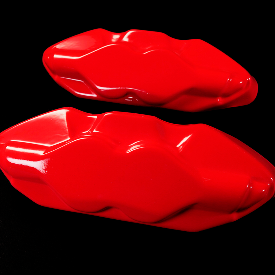Custom Brake Caliper Covers for Cadillac in Red Color – Set of 4 + Warranty