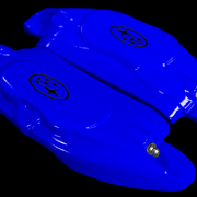 Custom Brake Caliper Covers for Subaru in Blue Color – Set of 4 + Warranty