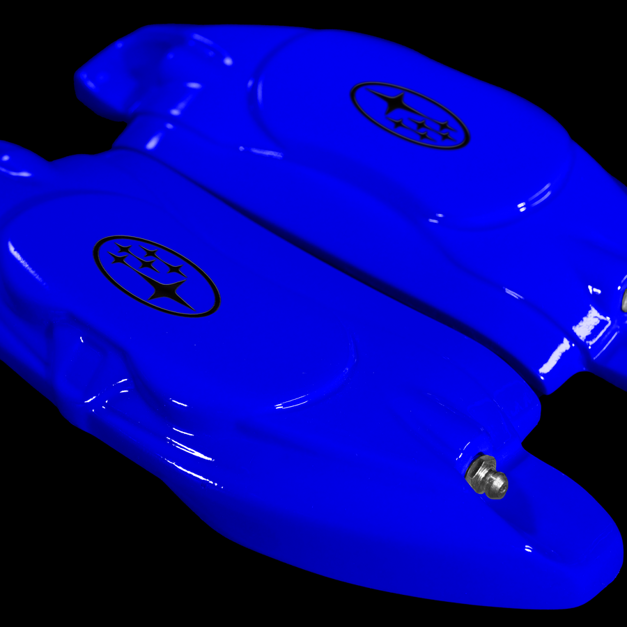 Custom Brake Caliper Covers for Subaru in Blue Color – Set of 4 + Warranty
