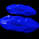 Custom Brake Caliper Covers for Cadillac in Blue Color – Set of 4 + Warranty