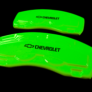 Custom Brake Caliper Covers for Chevrolet in Green Color – Set of 4 + Warranty