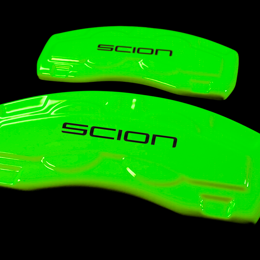 Custom Brake Caliper Covers for Scion in Green Color – Set of 4 + Warranty