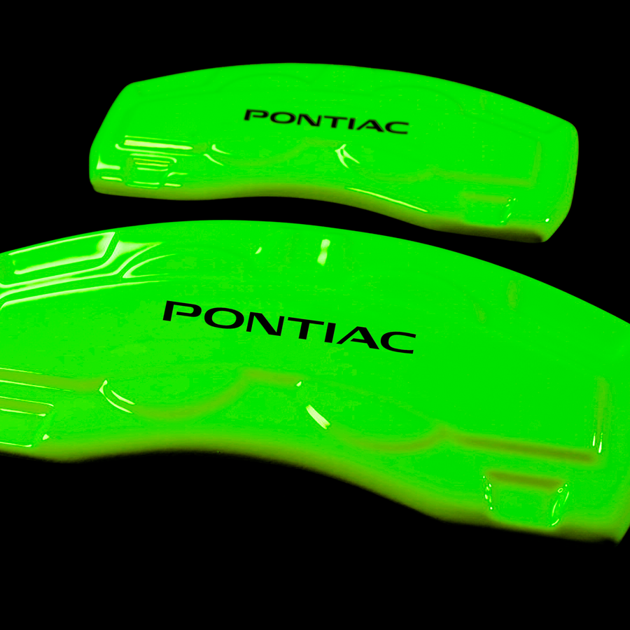 Custom Brake Caliper Covers for Pontiac in Green Color – Set of 4 + Warranty