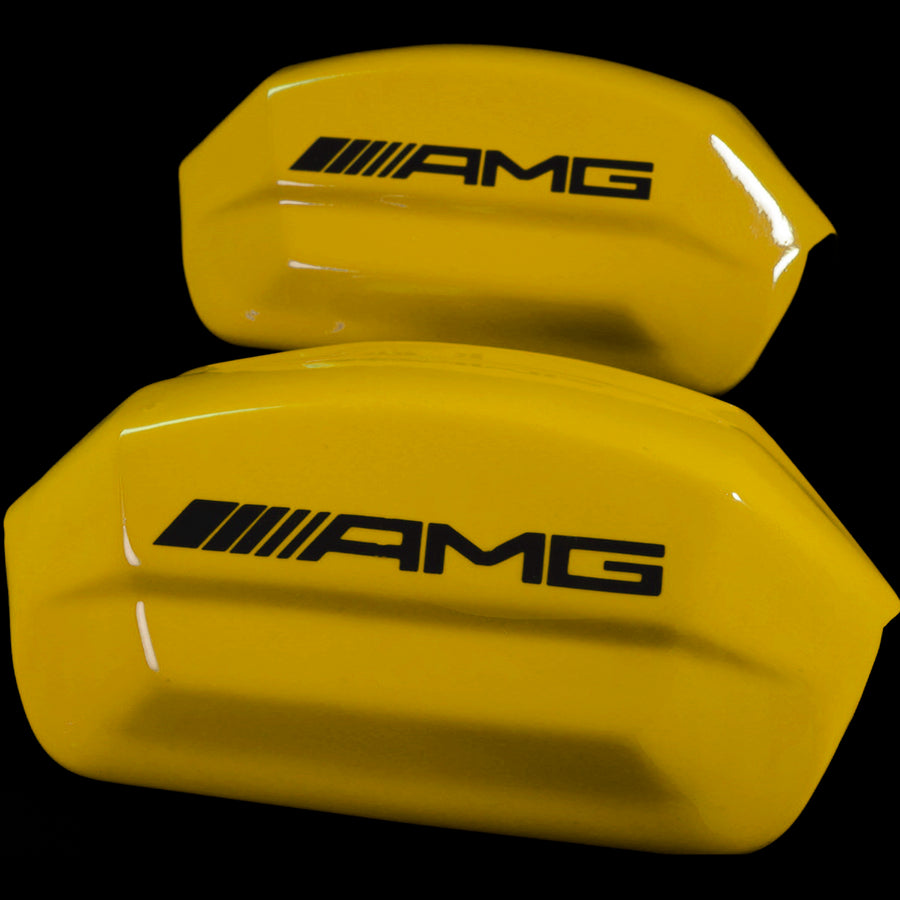 Brake Caliper Covers for Mercedes-Benz C43 2015-2018 – AMG Style in Yellow Color – Set of 4 + Warranty