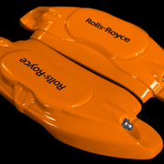 Custom Brake Caliper Covers for Rolls-Royce in Orange Color – Set of 4 + Warranty