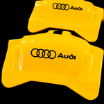 Custom Brake Caliper Covers for Audi in Yellow Color – Set of 4 + Warranty