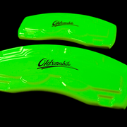 Custom Brake Caliper Covers for Oldsmobile in Green Color – Set of 4 + Warranty