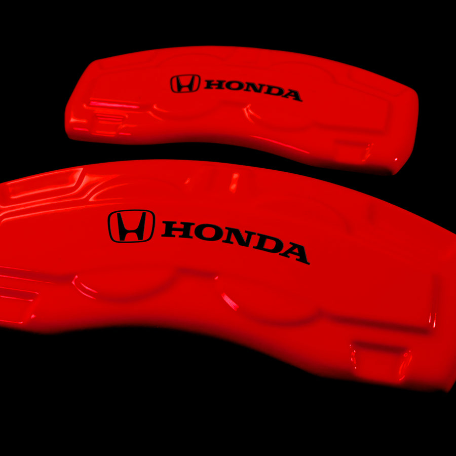 Custom Brake Caliper Covers for Honda in Red Color – Set of 4 + Warranty