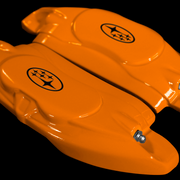 Custom Brake Caliper Covers for Subaru in Orange Color – Set of 4 + Warranty