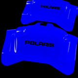 Custom Brake Caliper Covers for Polaris in Blue Color – Set of 4 + Warranty