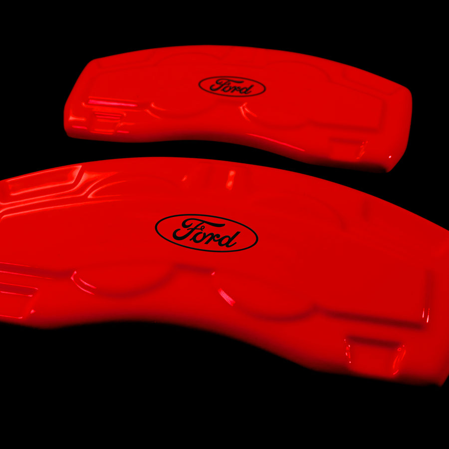 Custom Brake Caliper Covers for Ford in Red Color – Set of 4 + Warranty