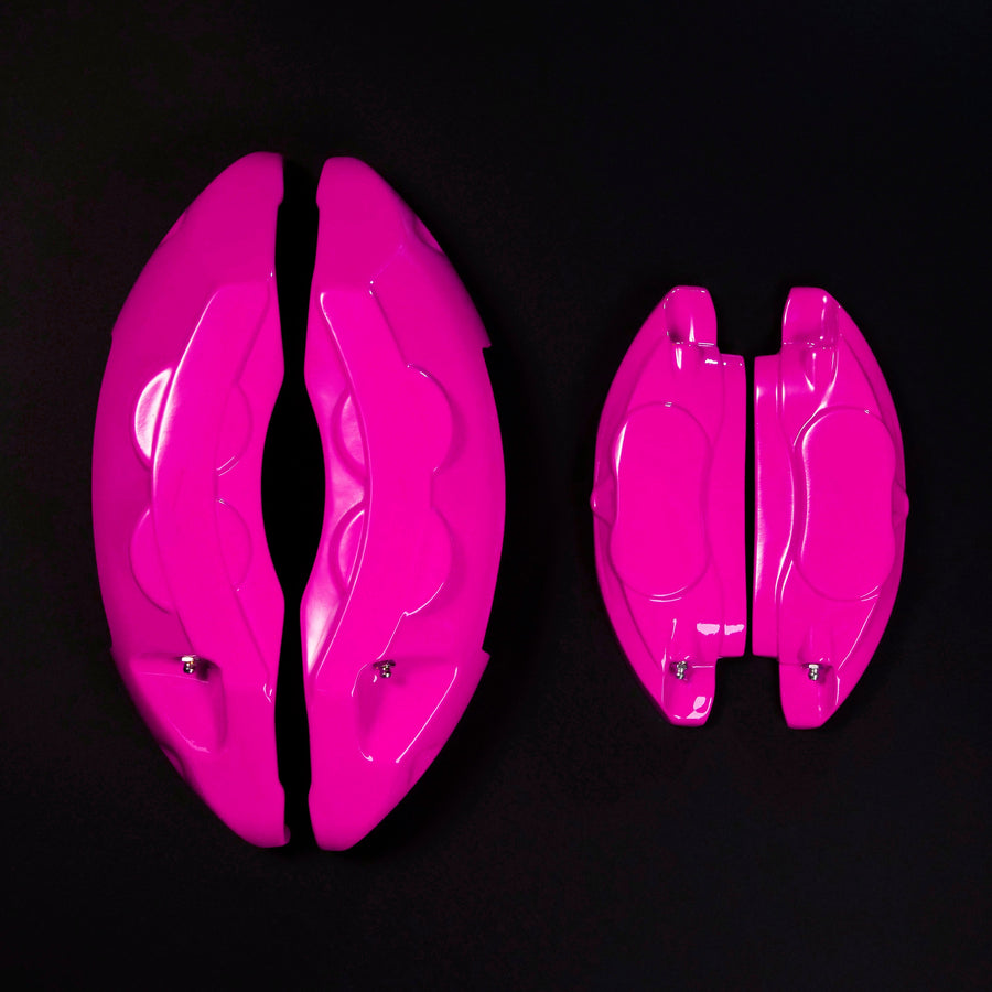 Custom Brake Caliper Covers for BMW – M Style in Fuchsia Color – Set of 4 + Warranty