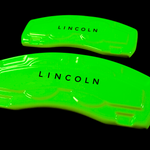 Custom Brake Caliper Covers for Lincoln in Green Color – Set of 4 + Warranty