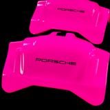 Custom Brake Caliper Covers for Porsche in Fuchsia Color – Set of 4 + Warranty