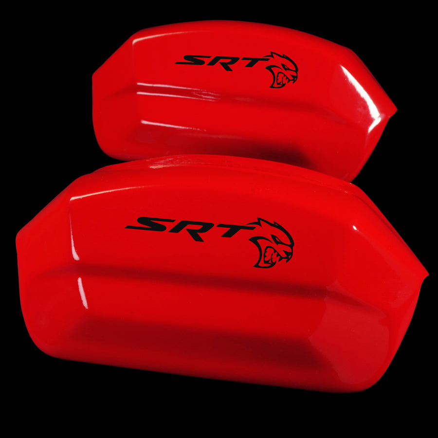 Brake Caliper Covers for Jeep Grand Cherokee 2014-2022 – SRT Style in Red Color – Set of 4 + Warranty