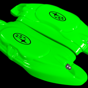 Custom Brake Caliper Covers for Subaru in Green Color – Set of 4 + Warranty