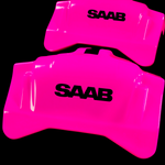 Custom Brake Caliper Covers for Saab in Fuchsia Color – Set of 4 + Warranty