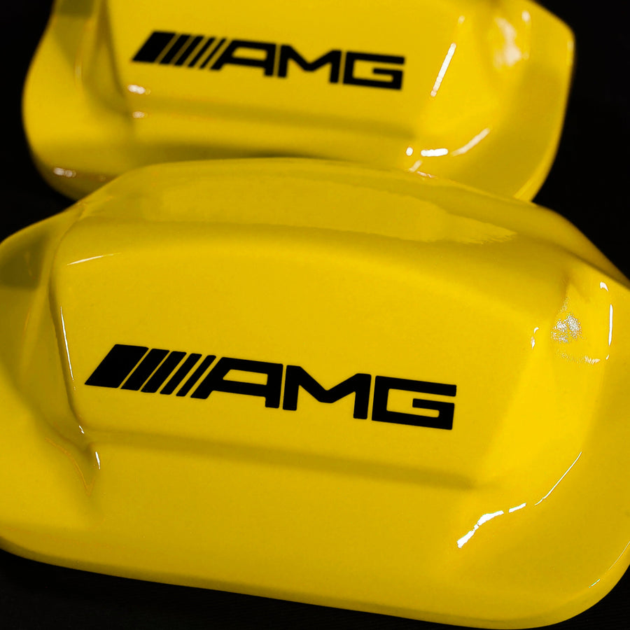Brake Caliper Covers for Mercedes-Benz G550 2018-2024 – AMG Style in Yellow Color – Set of 4 + Warranty