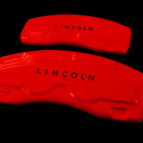 Custom Brake Caliper Covers for Lincoln in Red Color – Set of 4 + Warranty