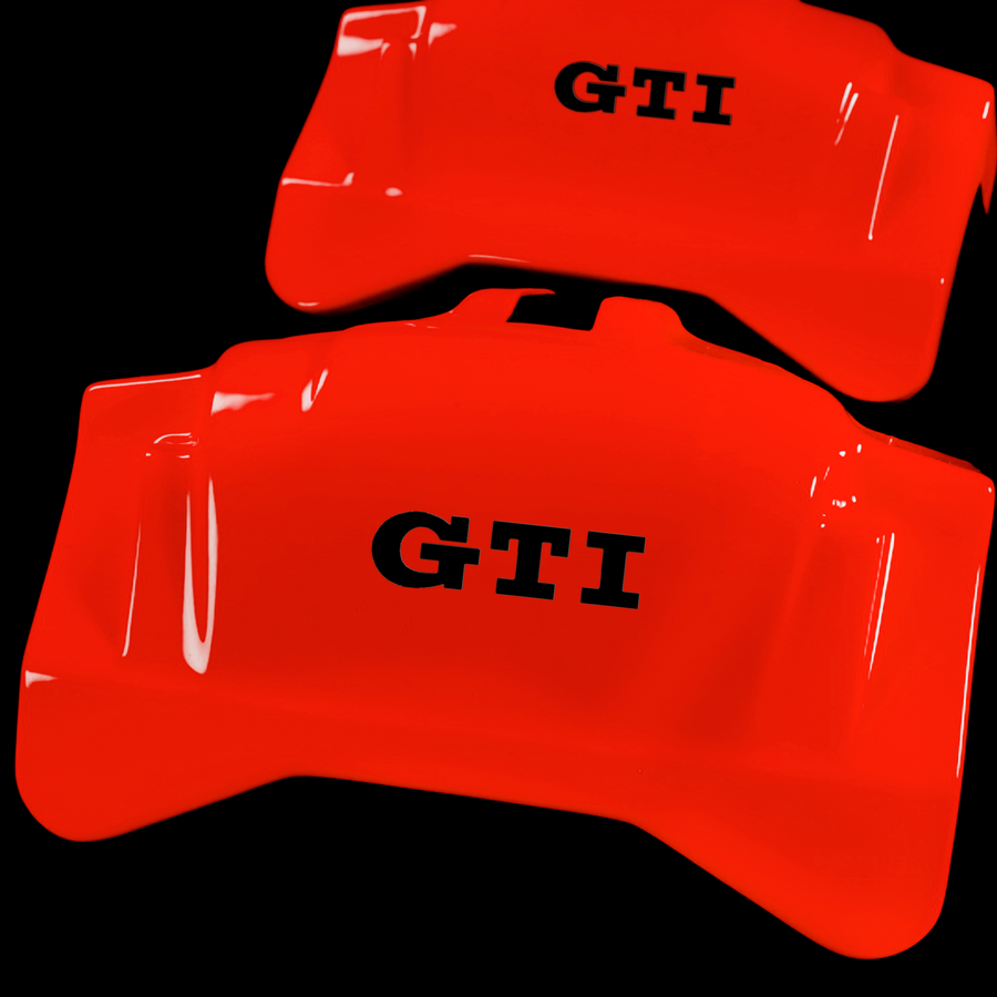 Custom Brake Caliper Covers for Volkswagen in Red Color – Set of 4 + Warranty