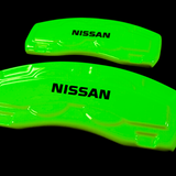 Custom Brake Caliper Covers for Nissan in Green Color – Set of 4 + Warranty