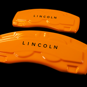 Custom Brake Caliper Covers for Lincoln in Orange Color – Set of 4 + Warranty