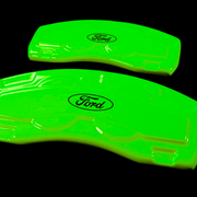 Custom Brake Caliper Covers for Ford in Green Color – Set of 4 + Warranty
