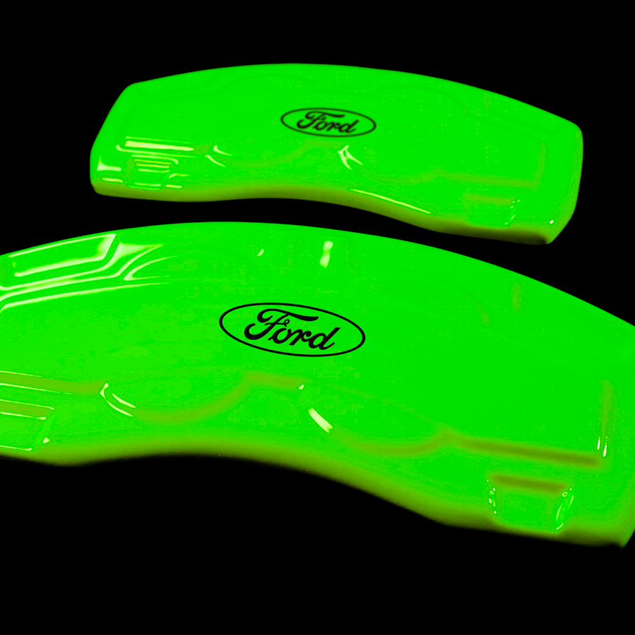 Custom Brake Caliper Covers for Ford in Green Color – Set of 4 + Warranty