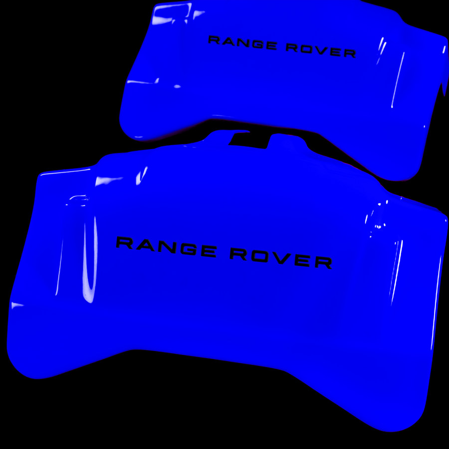 Custom Brake Caliper Covers for Land Rover in Blue Color – Set of 4 + Warranty